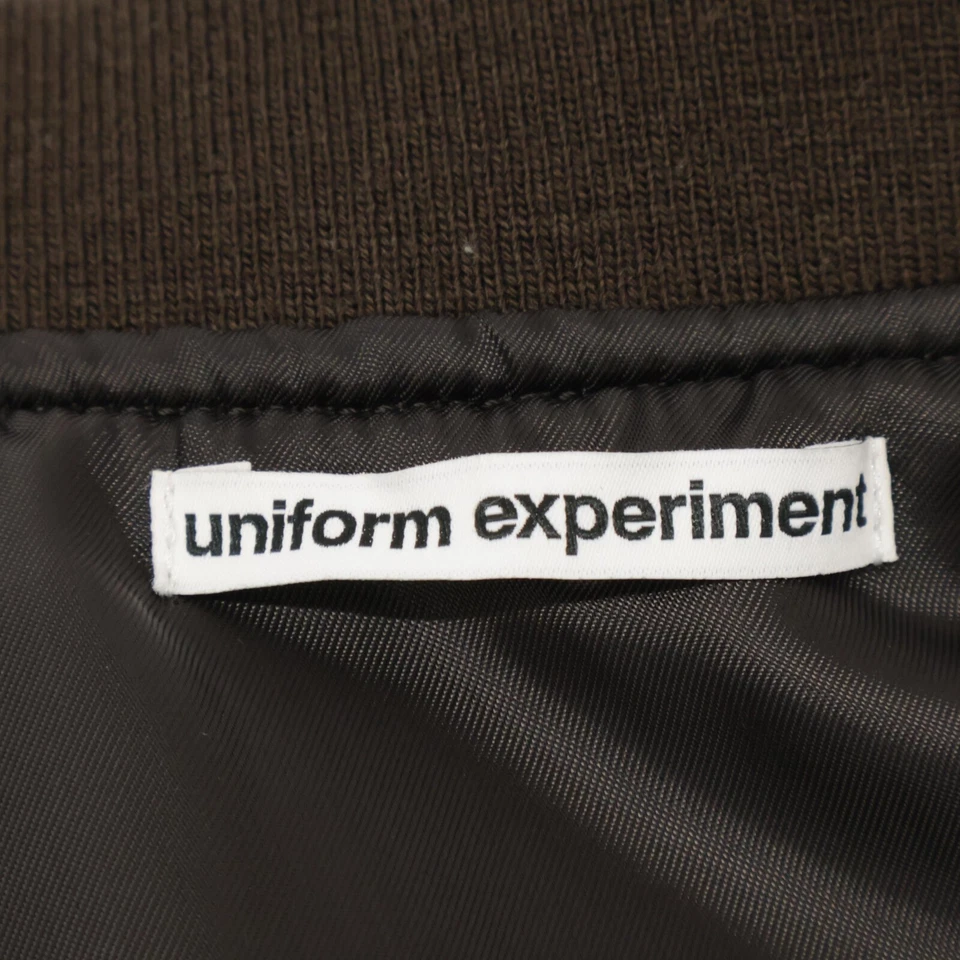 uniform experiment 2420000 Blue Double Zip Flight Jacket Jacket 3 Brown - Image 4 of 4