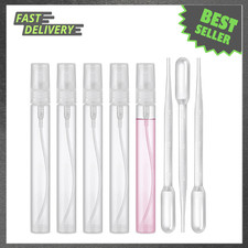 Mini Spray Bottle Set 10ml Refillable Plastic Travel Bottles with Nozzle Spray