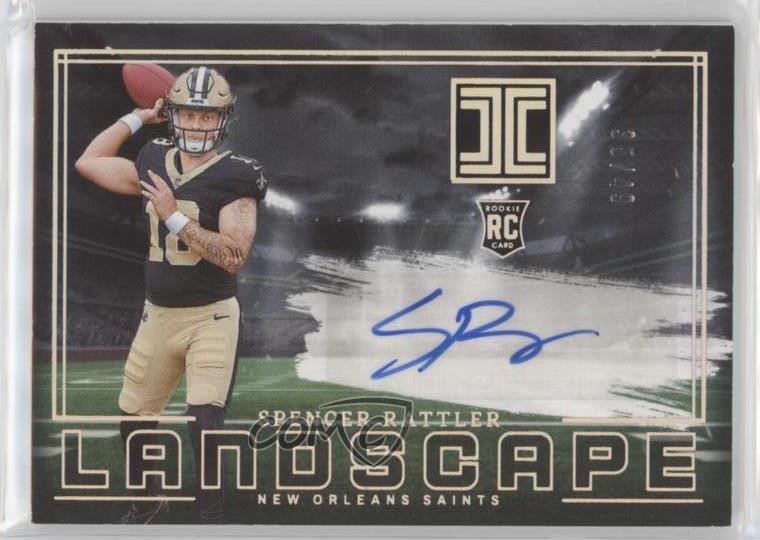 2024 Panini Impeccable Rookie Landscape Silver 35/49 Spencer Rattler Auto RC