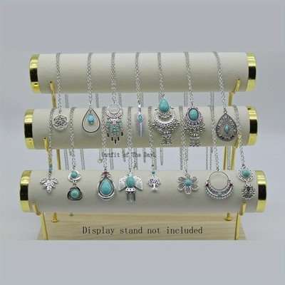 15Pcs Bohemian Vintage Fashion Jewelry Set Ethnic Turquoise Pendant Necklaces