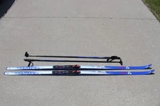 Fischer Sportglass Skis Roffefella NNN Bindgs 208 cm + LEKI TS 4.0 145 cm Poles