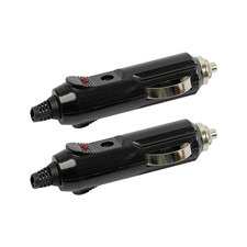 2Pack 12V Male Car Cigarette Lighter Socket Plug Connector USA