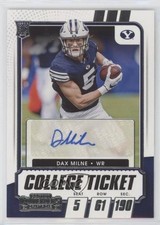2021 Panini Contenders Draft Picks College Ticket Auto Dax Milne #285 Auto 0w27