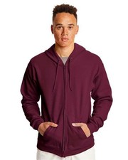 Hanes Men Hooded Hoodies Sweatshirts Full Zip Ecosmart Fleece Hoodie Unisex