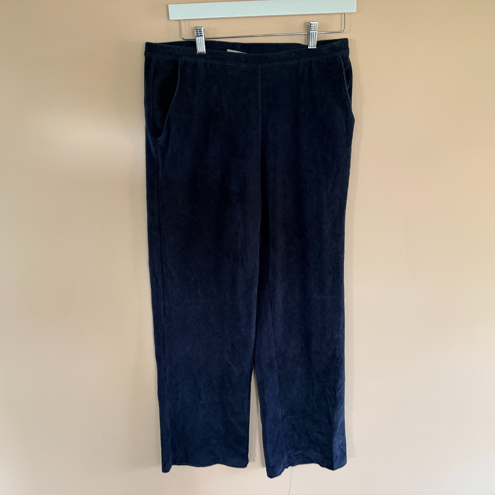 LL Bean Soft Cord Joggers Sweatpants Pants Navy Blue Women's Size Medium M
