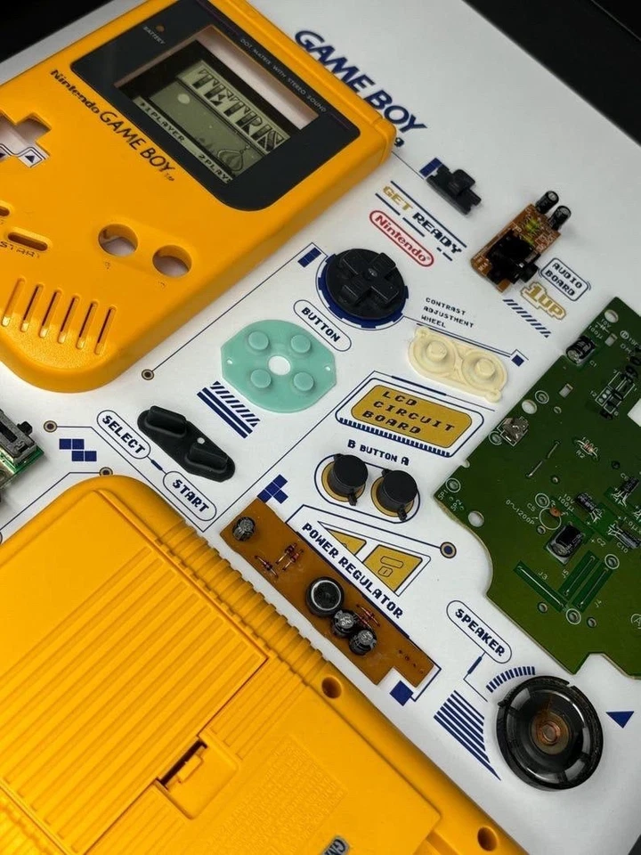 Nintendo Gameboy - Zerlegt – Technik Kunstwerk – Gerahmte Wanddeko - Bild 3 von 4
