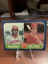 Fleer 1986 Major League Prospect Rookie Paul O'Neill Kal Daniels Reds #646 Card. rookie card picture