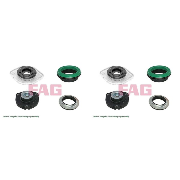 2X Schaeffler Fag Domlager REP.-SATZ Vorne Passend FüR Mercedes A-KLASSE B-KLASS-image