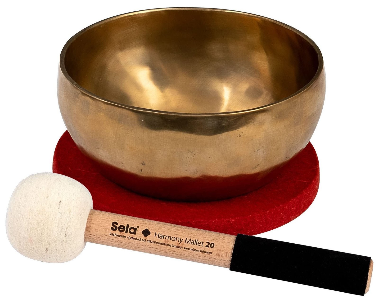 Sela, Tibetan Singing Bowl with mallet and bag for meditation, yoga, and...