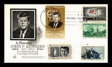 DR JIM STAMPS US COVER PRESIDENT JOHN F KENNEDY MEMORIAM FDC SCOTT 1246 COMBO