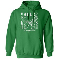 Eagles Fly Fans Support - Final Match Design Unisex Hooded Sweatshirt