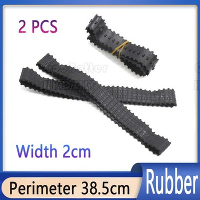 Geschlossene kreisförmige schwarze 38,5cm Gummikette DIY RC Modell Tank Roboter Reifenbahn