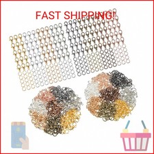 600 Pieces Lobster Clasps and Open Jump Rings Set Lobster Claw Clasps and Closur