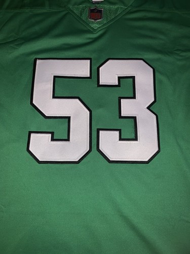 NWT Nike Zack Baun Philadelphia Eagles Kelly Green Jersey Size XXL - 第 3/4 張圖片