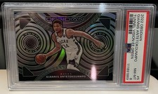 2022 Obsidian Basketball Giannis Antetokounmpo Tunnel Vision /25 PSA 8