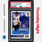 2017 PANINI SCORE #2 PATRICK MAHOMES II NFL DRAFT RC ROOKIE PSA 10
