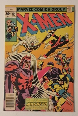 X-Men #104 (1st app of Starjammers/New X-men vs Magneto!) 1977