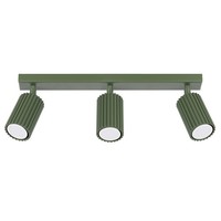 Minimalistisch Deckenlampe Karbon 3L 3-Flammig Aluminium OlivgrüN GU10 LED
