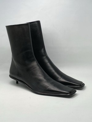 Jil Sander Leather ankle boots size 37.5 Retail $1530 | eBay