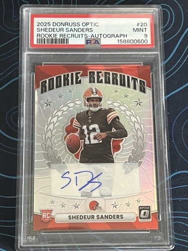 2025 Donruss Optic Shedeur Sanders Base (PSA 9)