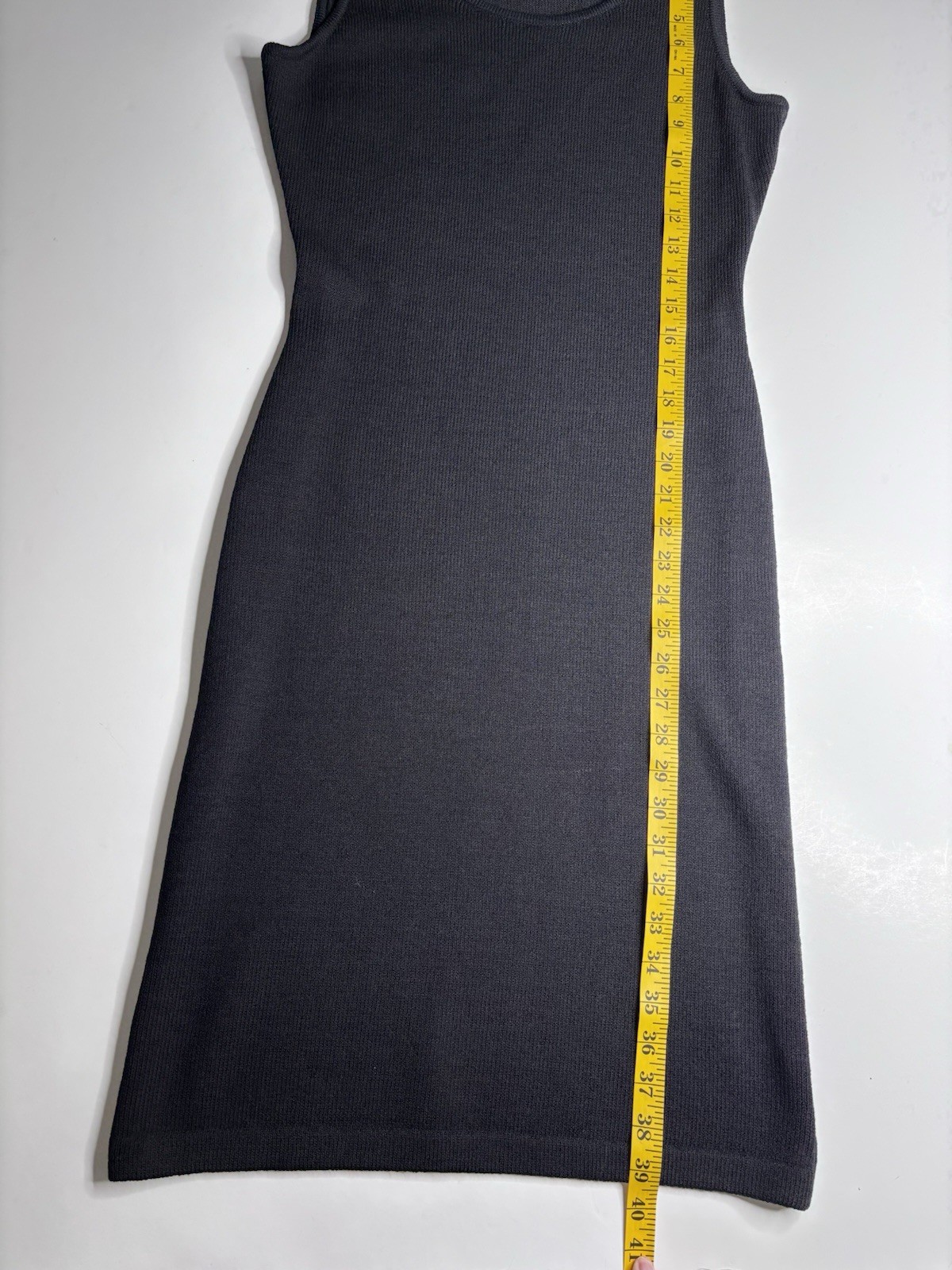 St. John Collection Solid Black Sleeveless Knit S… - image 7