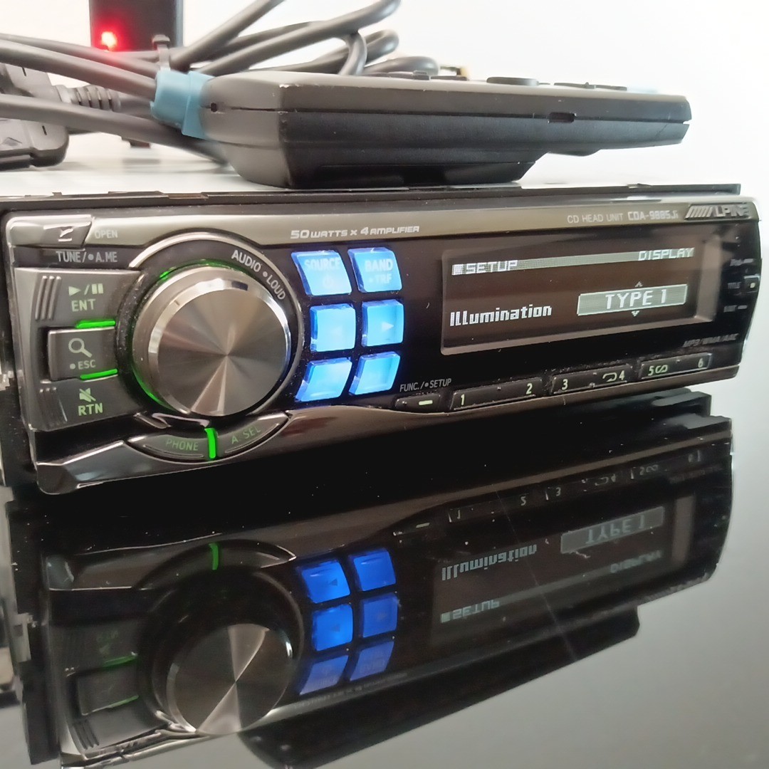 Alpine CDA-9885Ji 1DIN Car Audio CD MP3 AUX AI-NET Bluetooth JDM