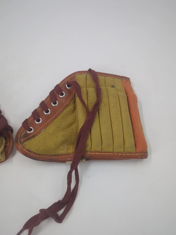 PAR DE PESAS DE TOBILLO DE LONA VINTAGE PARA ATLETISMO Foto 2 de 4