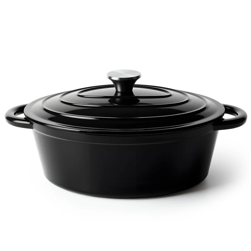 Kerilyn Oval Dutch Oven For Bread Baking 4.5 Quart Non Stick Enameled Cast Iron
Opens in a new windo