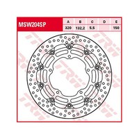 TRW Bremsscheibe 5,5 Mm Ohne ABE (FüR: Yamaha YZF-R1M ABS RN65 20-24 Vorne )