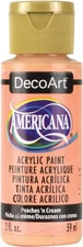 DecoArt Americana Acrylic Paint 2oz-Peaches 'n Cream - Opaque