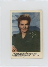1953 Dutch Gum Serie D Katharine Hepburn #114 12hh