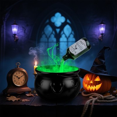 Halloween Decorations Floating Bottle Set With Witches Cauldron And Mist Maker