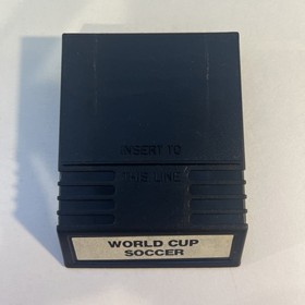 World Cup Soccer (Intellivision, 1983) - Cart / Manual / Overlays - Tested!