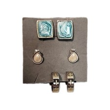 Set Of 3 Clip On Fashion Earings