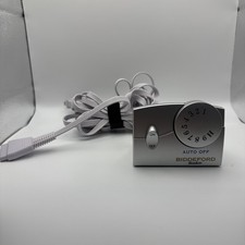 Biddeford TC11BA Electric Heating Blanket 4-Prong Controller Silver Used Works