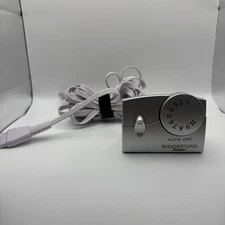 Biddeford TC11BA Electric Heating Blanket 4-Prong Controller Silver Used Works