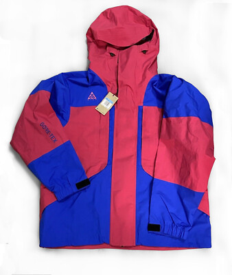 NEW Men's Nike ACG NRG Gore Tex Hooded Jacket BQ3445 666 Blue Rush