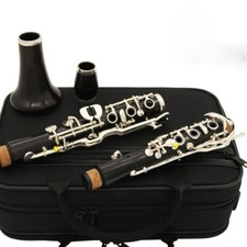 Bb 20 key ebony clarinet german system design silver plated keys with box-Weike