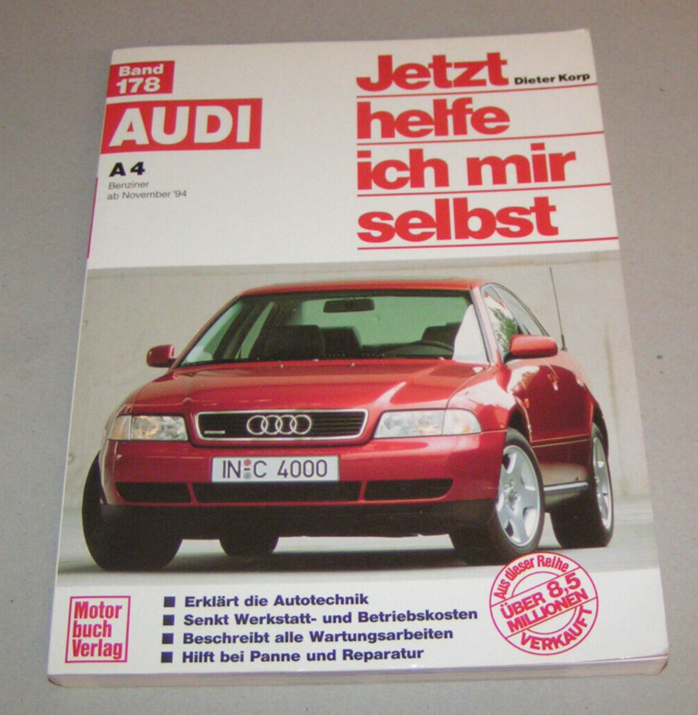 Repair Manual - Audi A4 B5 Type 8D - Gasoline Models From Year 1994