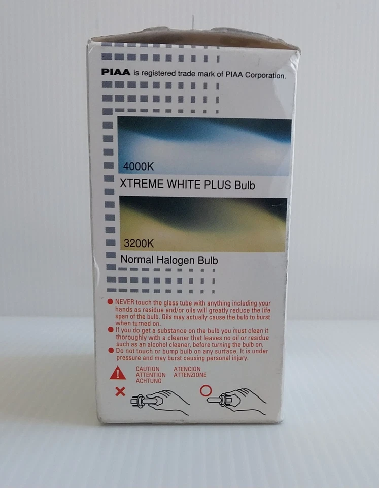 Paquete de 2 bombillas halógenas PIAA Xtreme White Plus y alto rendimiento H10 15210 Foto 3 de 4