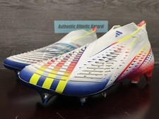 Adidas X Predator Edge SG Soccer Cleats White Multi Color Men's Size 11 GW1035