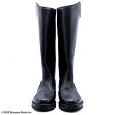Wesco Motor Patrol 17 Inch Leather Wide Calf Black Boots, Size 10 D | USA made