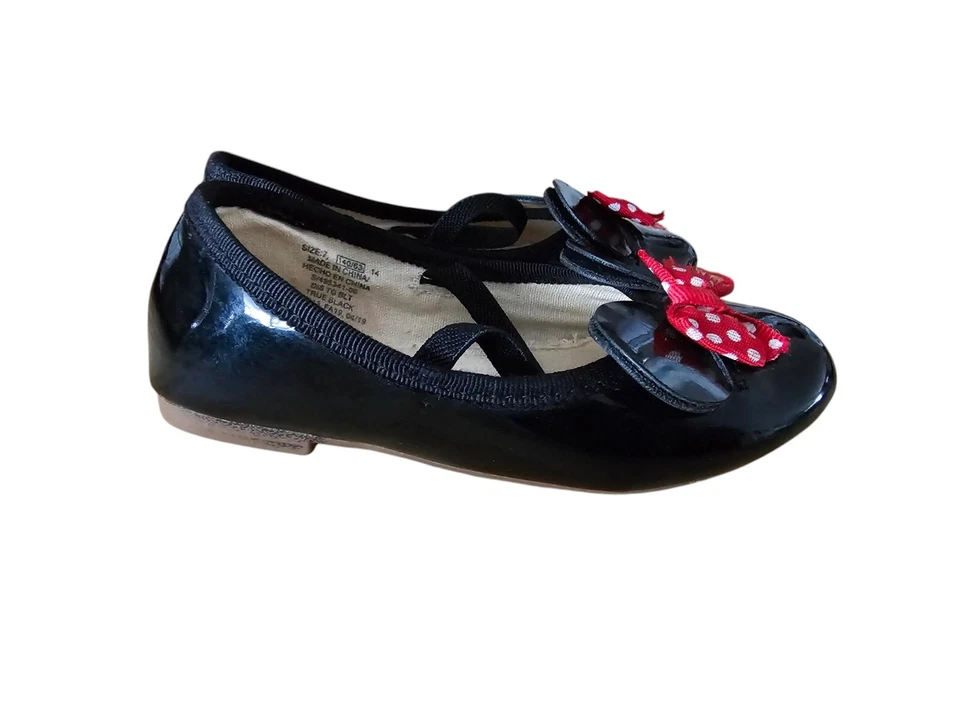 Sapatos rasos Baby Gap meninas Minnie Mouse couro envernizado Mary Jane CRIANÇA 7 - Imagem 4 de 4
