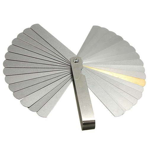 32 Blades Feeler Gauge Metric Gap Filler 0.04-0.88mm Thickness Gage Measure Tool - Picture 2 of 5
