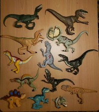 Jurassic World Dinosaur Figures Two Make Sounds Lot of 13 AUTHENTIC JW STAMPED