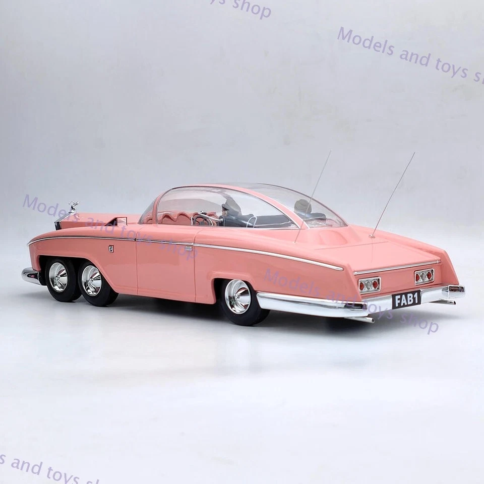 RARE AMIE 1:18 Rolls Royce Lady Penelope's Thunderbirds FAB 1 Resin Models Car - Image 3 of 4