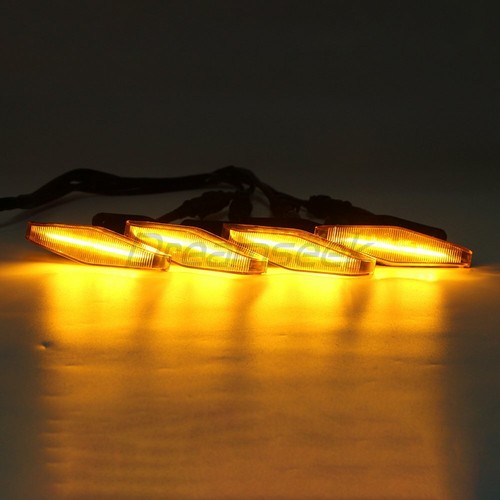 4Pcs LED Front Grille Lights for Toyota 4Runner TRD Pro 2014-2021 With Harness - Picture 10 of 10