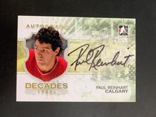09/10 ITG DECADES 1980s AUTOGRAPH AUTO PAUL REINHART FLAMES *60129