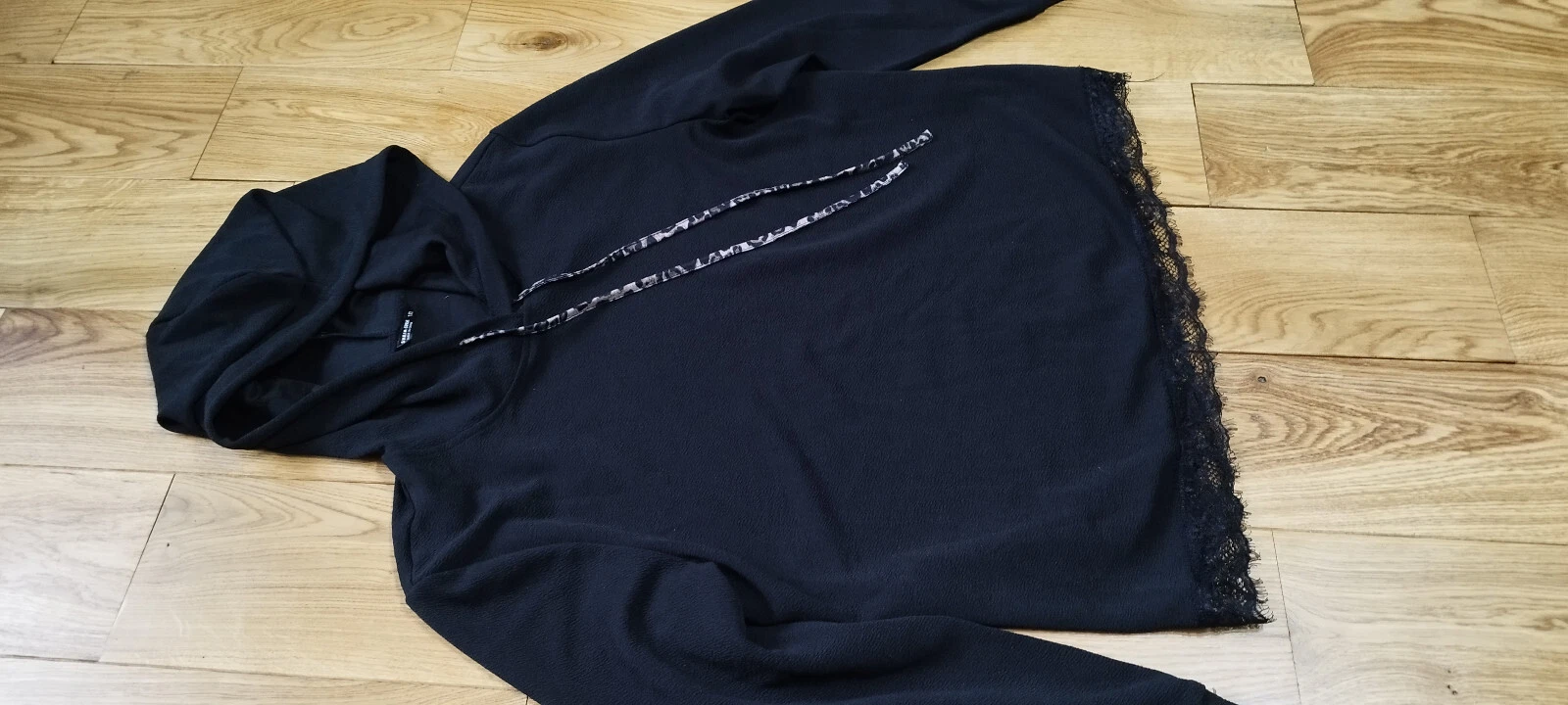 VETEMENTS Abbigliamento donna felpe con cappuccio blusa maglione maglione nero taglia:1XL