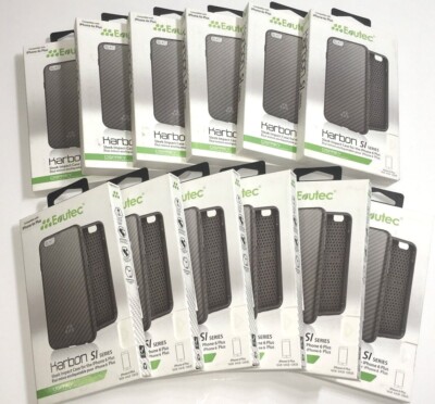 Evutec Karbon SI Snap Case Apple iPhone 6 Plus black AP-655-SI-KA1 5.5'' NEW!   